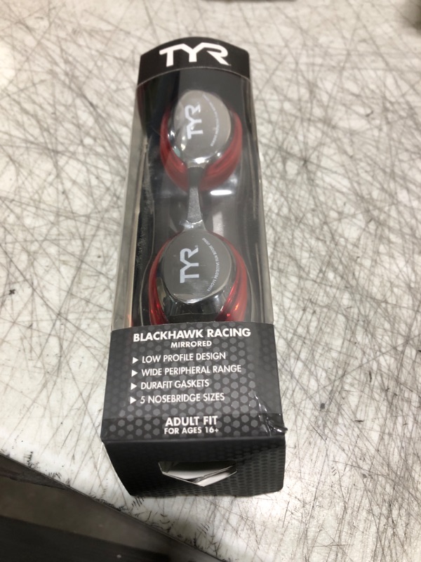 Photo 1 of TYR Blackhawk Racing Swim Goggles in Mirrored or Non-Mirrored Adult Fit Styles