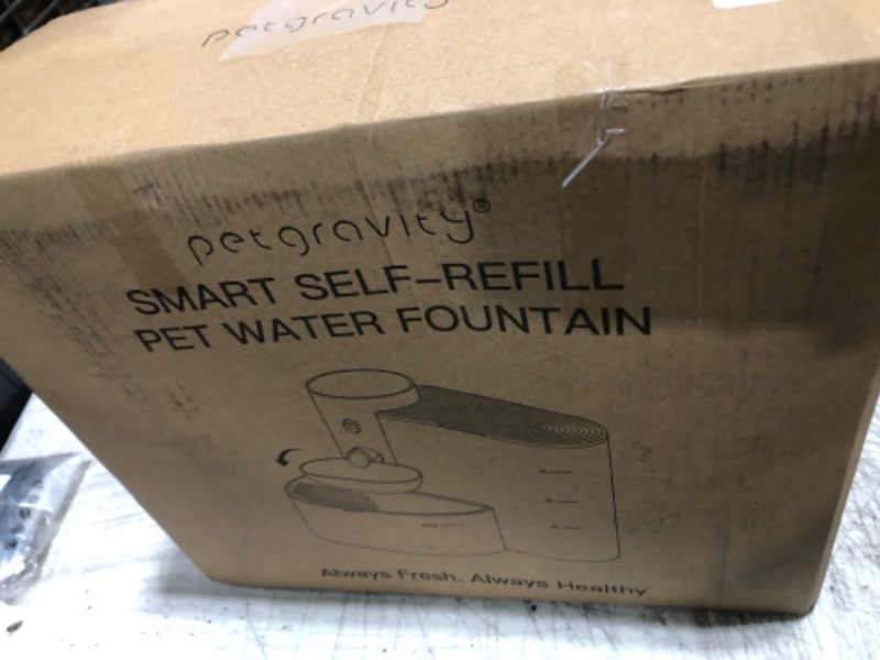 Photo 1 of GOYJOY Smart Pet Water Fountain,Filterless Cat Water Fountain No Filter,3.5L/118oz Ultra Silent Cat Fountain,Sewage Separation & Always Fresh Water(with A Quick Dry Pet Mat)