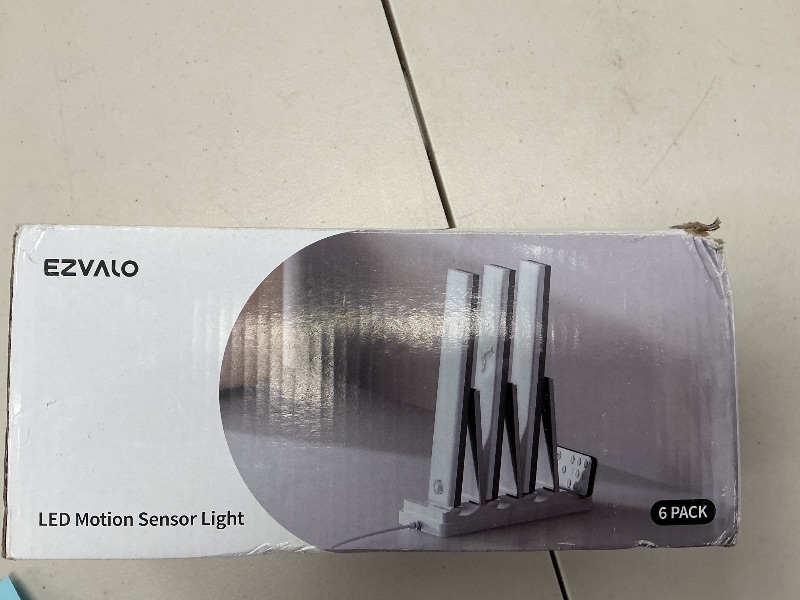 Photo 1 of EZVALO 6-Pack Under Cabinet Lighting with Charging Station, Rechargeable Motion Sensor Lights, 3 Color Temps, Dimmable 62 LED Wireless Motion Activated Cabinet Lights with Remote for Kitchen,Pantry