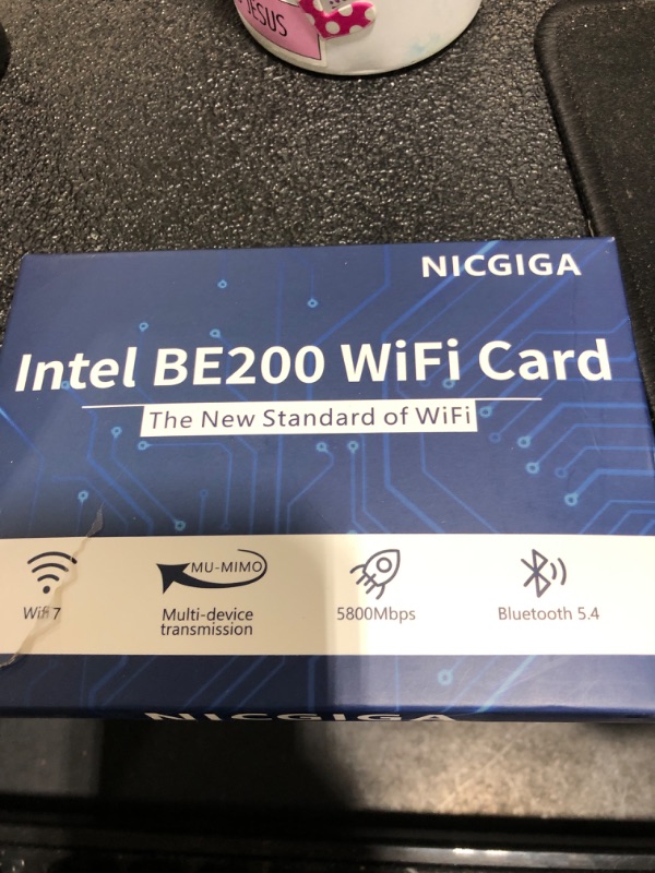 Photo 1 of WiFi 7 Wireless Card Intel BE200 NGW, Bluetooth 5.4, 5800Mbps M.2/NGFF Network Support Windows 10/11 (64bit), Linux, Not Support AMD, Only Supports Intel 12th Generation and Above CPUs.