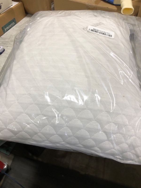 Photo 1 of Nappler Small Shredded Memory Foam Pillow for Travel and Camping - Compressible Medium Firm Bed Pillow, Contoured Support, Breathable Cover, Machine Washable, Ideal Backpacking, Airplane and Car