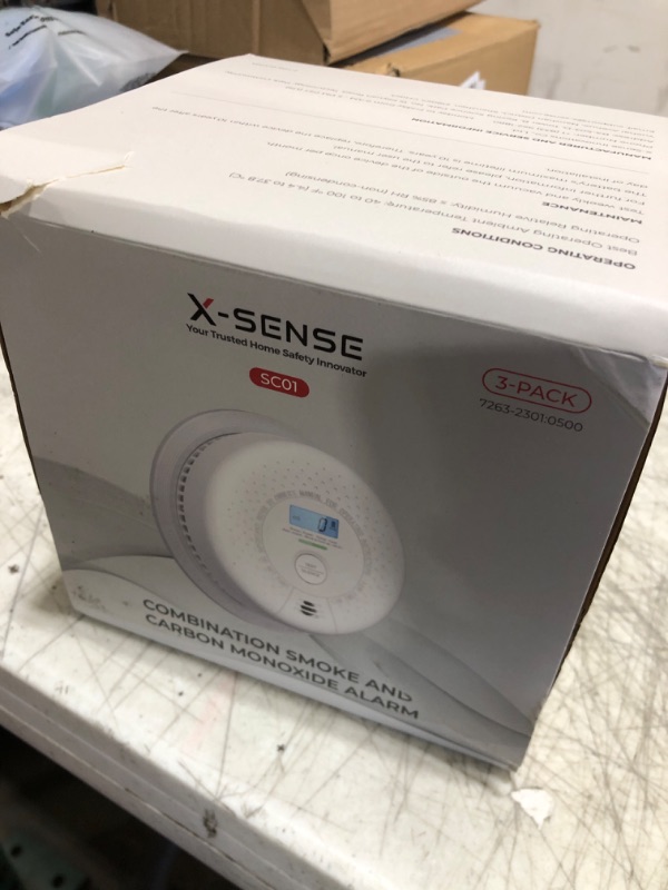 Photo 1 of X-Sense  Detector Carbon Monoxide Detector Combo, 10-Year Battery Smoke Detector with Display, Auto-Check, 3-Pack