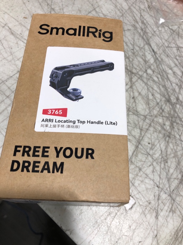 Photo 1 of SmallRig Top Handle with 3/8"-16 Locating Pins for ARRI Grip for Camera Cage, Universal Video Rig with 5 Cold Shoe Adapters to Mount DSLR Camera with Microphone/LED Light/Monitor - 3765