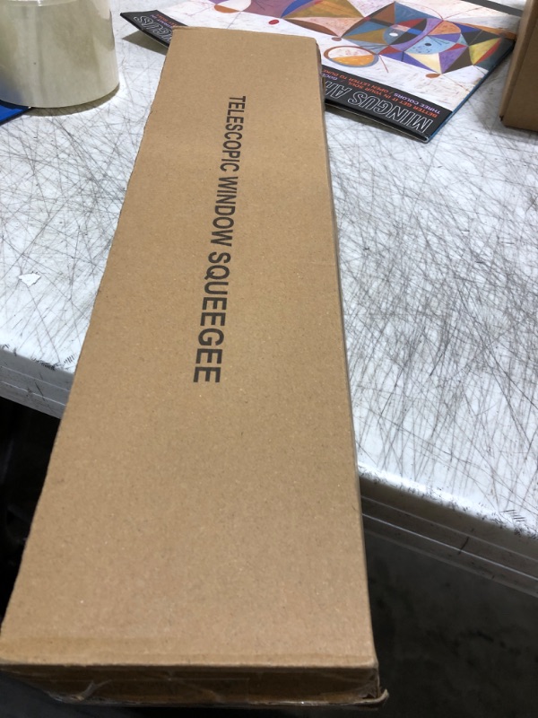 Photo 1 of Window Squeegee for Home, Car Windshield Cleaner Tool with Extension Pole 20''-30'', Glass Door and Mirror Washer for Shower Cleaning