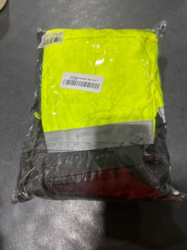 Photo 1 of High Visibility Reflective Safety Jacket, Rain Suit for Men Lightweight Rain Gear, Waterproof Rain Jacket with Pants(Yellow Small)