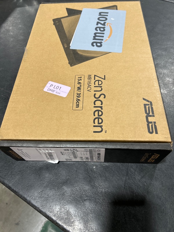 Photo 1 of ASUS ZenScreen 15.6” 1080P Portable Monitor (MB16ACV) - Full HD, IPS, Eye Care, Flicker Free, Blue Light Filter, Kickstand, USB-C Power Delivery, for Laptop, PC, Phone, Console