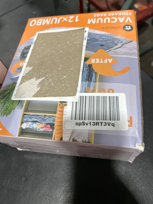 Photo 1 of Vacuum Storage Bags Jumbo (12 x Jumbo),Plastic Packaging Bags,Space Saver Sealer Compression Bags for Blankets, Comforters, Pillows, Bedding,Clothes Storage