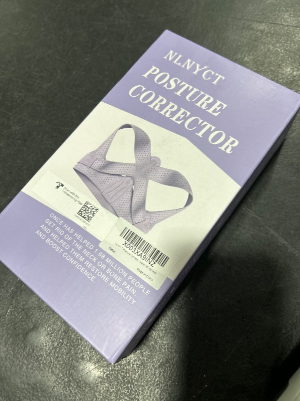 Photo 1 of NLNYCT Posture Corrector For Women, Adjustable Back Brace For Posture, Back Posture Corrector Providing Pain Relief From Lumbar, Neck, Shoulder, And Clavicle, Back (L/XL Upper Waist 35-45 Inch)