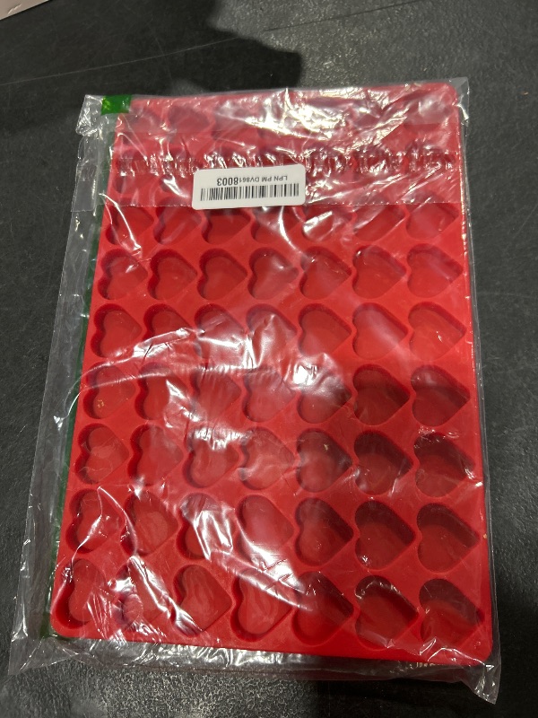 Photo 1 of sofliym Heart Silicone Molds for Gummy, Candy, Chocolate, Small Homemade Treats Molds with Scraper (1 PCS heart)