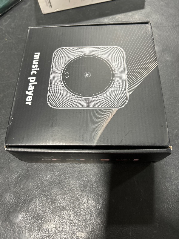 Photo 1 of Gueray CD Player Portable Bluetooth Desktop CD Player for Home with Timer Built-in HiFi Speakers with LCD Screen Display Boombox FM Radio USB Type-c