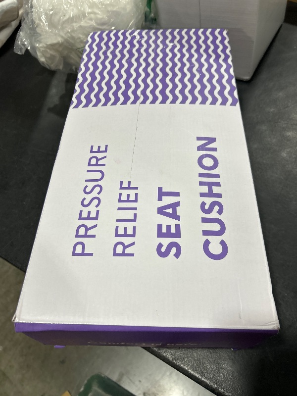 Photo 1 of Cushion Lab Patented Pressure Relief Seat Cushion for Long Sitting Hours on Office & Home Chair - Extra-Dense Memory Foam for Soft Support. Car Pad for Hip, Tailbone, Coccyx, Sciatica - Black