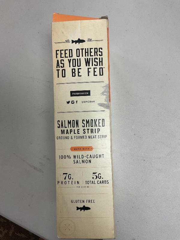 Photo 3 of EPIC Snack Strips, Smoked Salmon, Paleo Friendly, 0.8 oz Strips, 10 ct