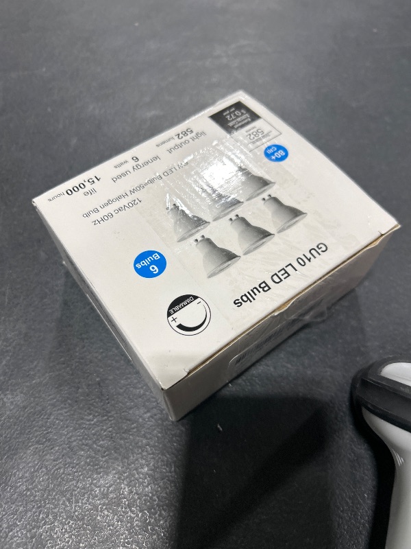 Photo 1 of 6 Pack GU10 LED Spotlight Bulbs,Dimmable, 5000K Daylight 582LM, 50W or 60W Halogen Equivalent,6W Recessed Light Bulbs for Kitchen, Range Hood, Living Room, Bedroom