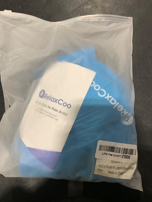 Photo 1 of RelaxCoo Shoulder Ice Pack Rotator Cuff Cold Therapy, Reusable Gel Ice Wrap for Shoulder Injuries & Pain Relief, Bursitis, Tendonitis, Swelling, Recovery for Man and Women