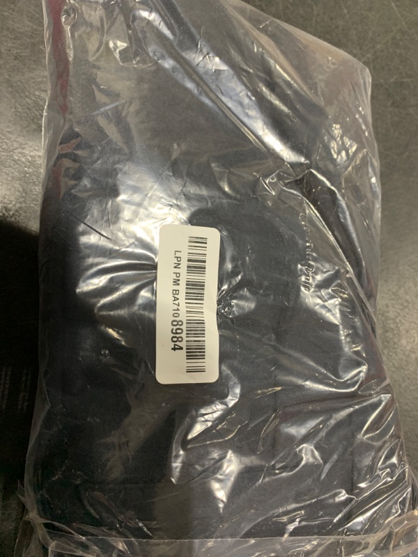 Photo 1 of Haggar mens Eclo Stria Expandable-waist Pleat-front dress pants, Navy, 38W x 34L US