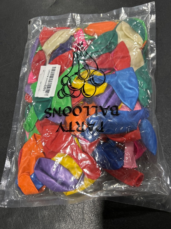 Photo 1 of 120Pcs Balloons Assorted Colors,12 Inch Latex Party Balloon for Birthday Party, Light Multi Color Ballons Rainbow Balloons for Wedding Baby Shower Supplies.(Assorted)