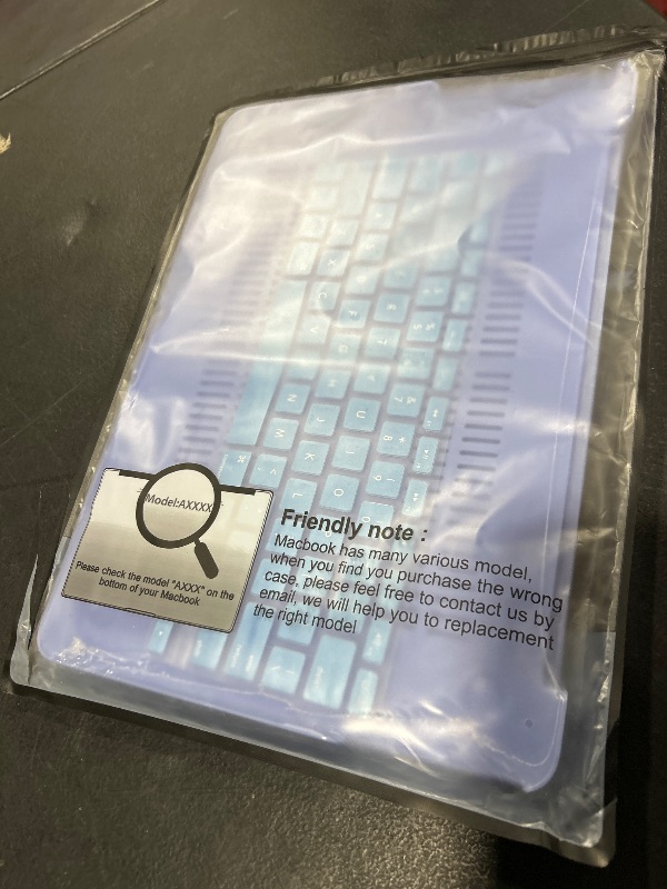 Photo 1 of B BELK Compatible MacBook Air 13 inch Case 2010-2017, Hard Shell + Keyboard Cover + Screen Protector, Blue