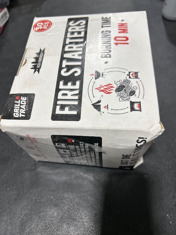 Photo 1 of Grill Trade Fire Starters - 50 Pieces Grill Starter Made of Pine Wood Shavings - Food-Grade Wax with 8-10 Minutes Burning Time - Weatherproof and Odorless - Ideal for Indoor or Outdoor Use