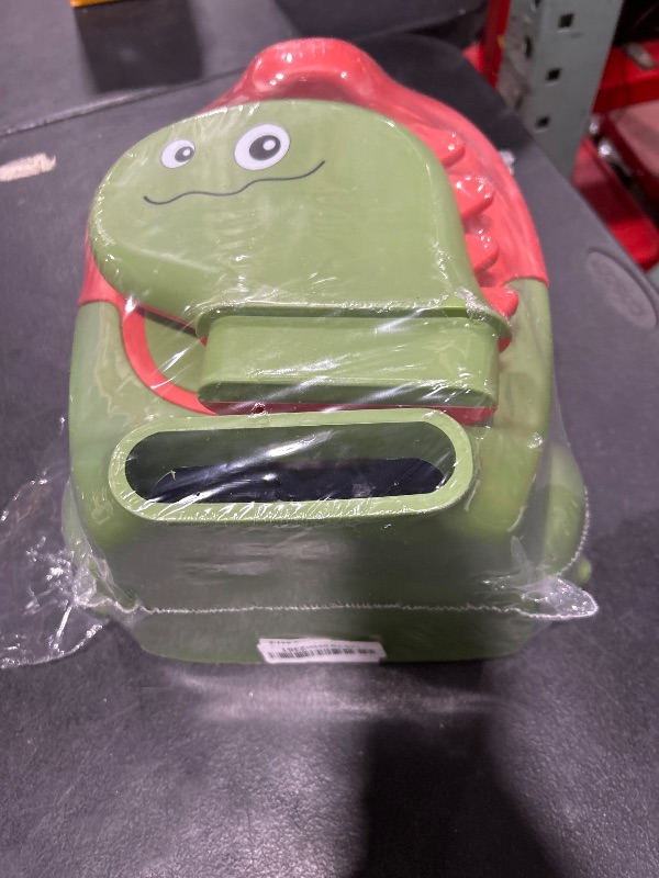 Photo 1 of Potty Seat Baby Training Chair Boys Girls Toddler Dinosaur Comfortable children 1-5 years old Baby toilet Animal seat with lid back potty trainer (Green)