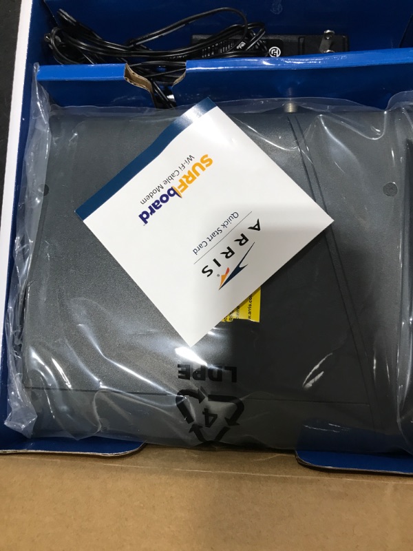 Photo 1 of ARRIS (G34) - Cable Modem Router Combo - Fast DOCSIS 3.1 Gigabit WiFi 6 (AX3000), Approved for Comcast Xfinity, Cox, Spectrum & More, 1 Gbps Max Internet Speeds