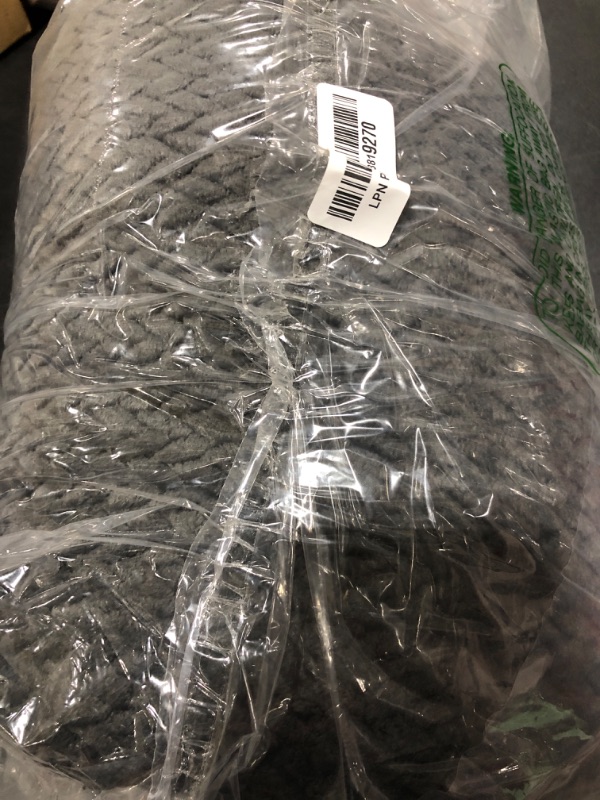 Photo 1 of NEWCOSPLAY Super Soft Queen Blanket Dark Grey Premium Silky Flannel Fleece Leaves Pattern Lightweight Bed Blanket All Season Use (Dark Grey, Queen(90"x90"))