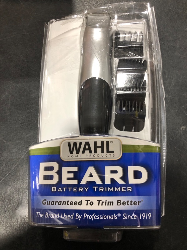 Photo 1 of Wahl Groomsman Battery Operated Facial Hair Trimmer for Beard & Mustache Trimming Including Light Detailing and Body Grooming – Model 9906-717V