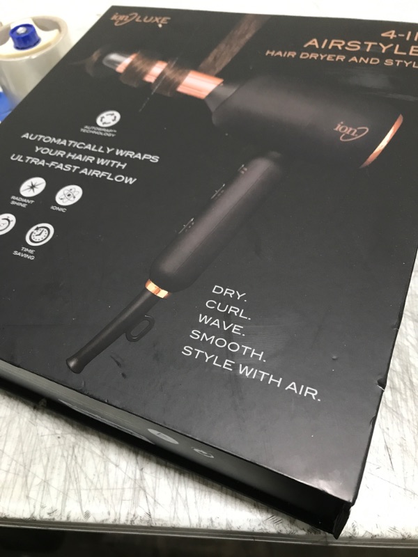 Photo 1 of ion Luxe 4in1 Autowrap™ Airstyler Interchangeable Hair Dryer & Curler for All Hair Types