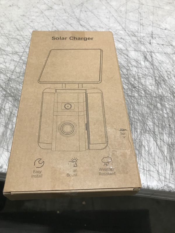 Photo 1 of QIBOX Solar Charger Compatible with Ring Video Doorbell (2nd Generation - 2020 Release), 2.9W Waterproof Continuously Solar Panel, Adjustable Panel