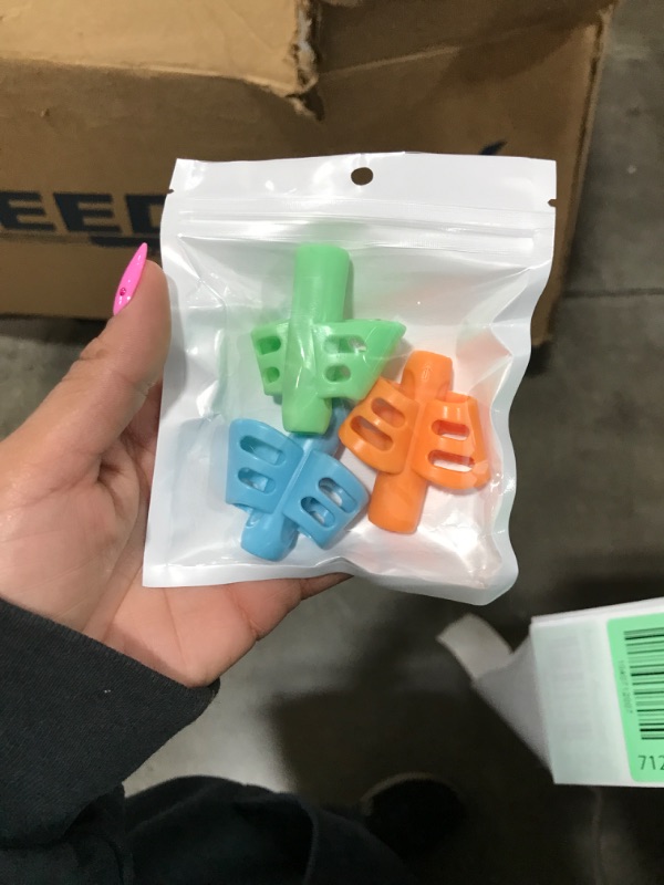Photo 1 of JuneLsy Pencil Grips for Kids Handwriting Pencil gripper Pencil Holder Posture Correction Training Writing AIDS for preschooler Kids toddler Children Special Needs (3 PCS)