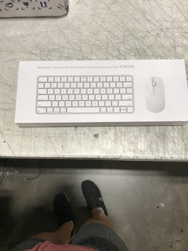 Photo 1 of Wireless Keyboard and Mouse for Mac, Bluetooth/2.4G USB Dual-Channel Connection, Multi Device, Rechargeable Wireless Keyboard and Mouse Combo Compatible with Mac, iPad, iPhone