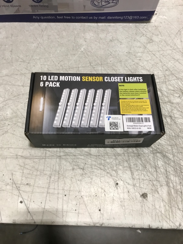 Photo 1 of lexall 6 Pack LED Motion Sensor Lights, 10 LED Closet Battery Operated Lights, Stick-On Anywhere Magnetic Night Light Bar, Led Safe Light Indoor for Closet Stairs Wardrobe Under Cabinet