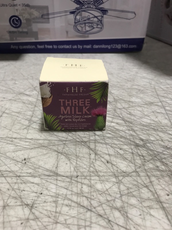 Photo 1 of FarmHouse Fresh Face Moisturizer, Anti-Aging Cream. Hydrating Peptide Overnight Cream, Three Milk Ageless Sleep Cream. 1.7 Fl Oz