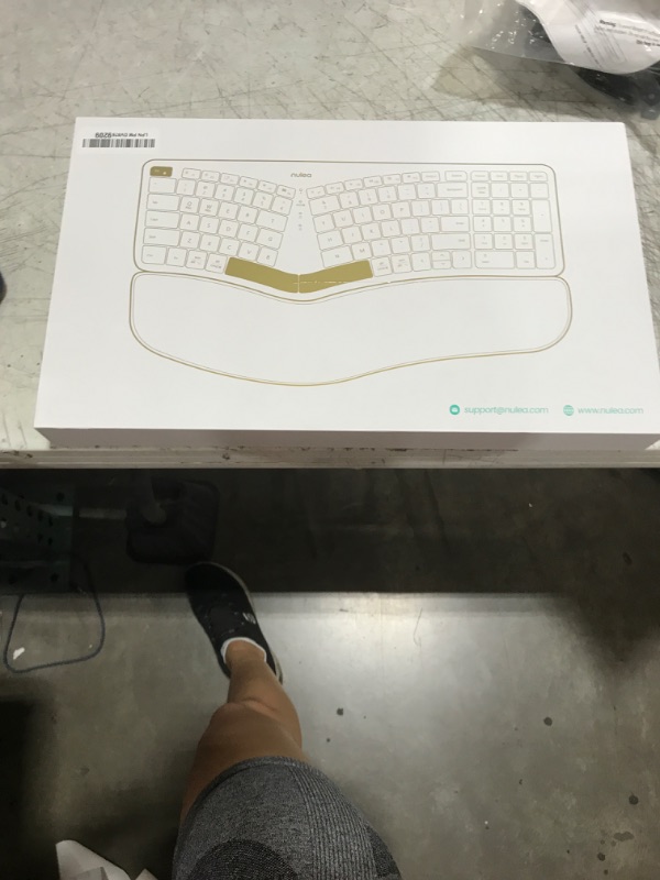 Photo 1 of Nulea RT05B Wireless Ergonomic Keyboard, Split Keyboard with Cushioned Wrist Rest, Bluetooth and USB Connectivity, USB-C Rechargeable, Compatible with Windows Mac