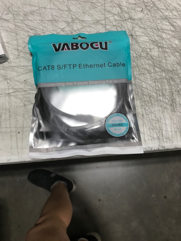 Photo 1 of Cat 8 Ethernet Cable, 10ft Heavy Duty High Speed Internet Network Cable, Professional LAN Cable, 26AWG, 2000Mhz 40Gbps with Gold Plated RJ45 Connector, Shielded in Wall, Indoor&Outdoo