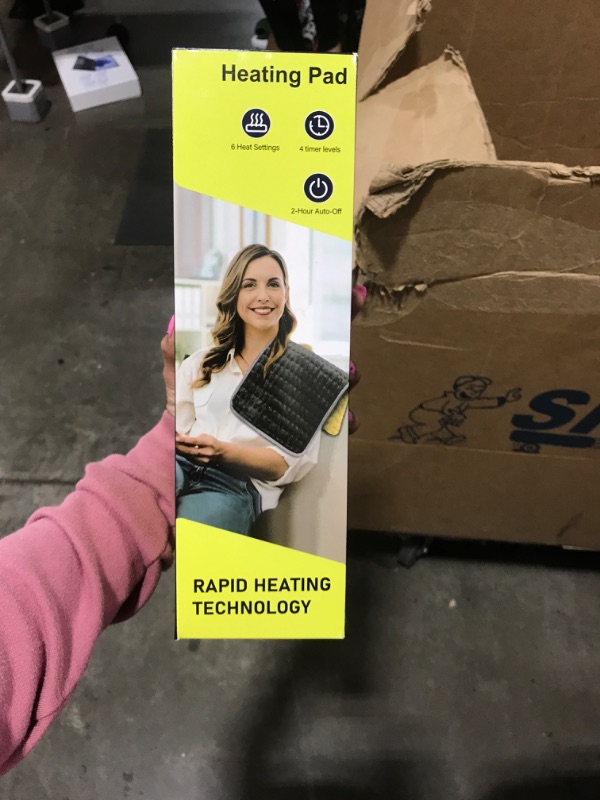 Photo 1 of Heating Pad for Back Pain Relief,Electric Warming Pad for Cramps,Heated Neck Shoulder Wrap with 6 Heat Settings, Auto-Off,Machine Washable 12"x24",Chrictmas Gifts for Women/Men/Dad/Mom