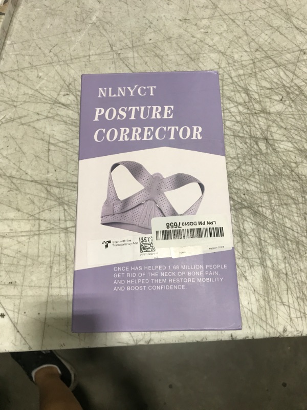 Photo 1 of NLNYCT Posture Corrector For Women, Adjustable Back Brace For Posture, Back Posture Corrector Providing Pain Relief From Lumbar, Neck, Shoulder, And Clavicle, Back (L/XL Upper Waist 35-45 Inch)
