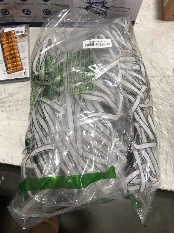Photo 1 of Electric Fence Poly Tape -5 Stainless Steel Conductors - 656 Feet Roll - 1/2 Inch White and Black Polytape - Suitable for Portable & Semi Permanent Electric Fence