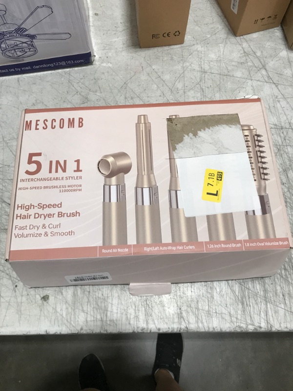 Photo 1 of 5 in 1 Hot Air Styler Hair Dryer Auto Curling, Frizz-Free Volumizing