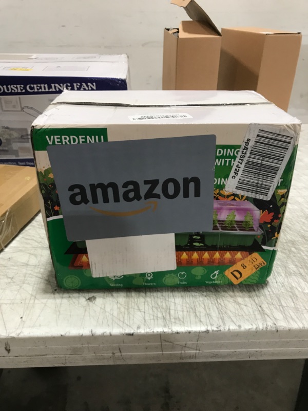 Photo 1 of Verdenu Seed Starter Tray with Grow Lights and Temperature Control Heat Mat, 3 Pack 36-Cell Seedling Starter Kit with Humidity Dome, 3 Lighting Mode, Reusable Seed Germination Kit for Indoor Plant