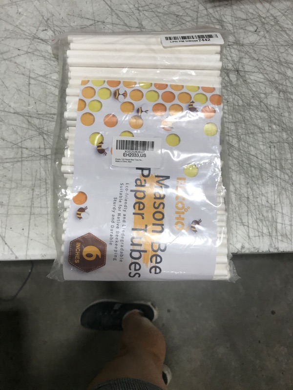 Photo 1 of Elcoho 120 Pieces Bee Tube Refill Mason Bee Paper Inserts 6 Inches Bee Cardboard Tube Replacement Inserts Mason Bee Nesting Tubes Refills Inserts for Bee Houses and Supplies, Outdoor and Garden