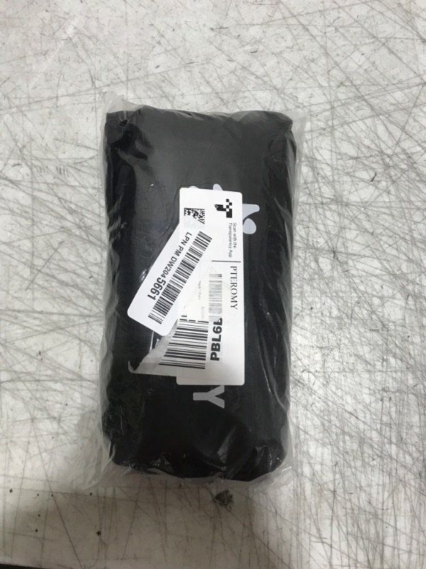 Photo 1 of PTEROMY Hooded Rain Poncho for Adult with Pocket, Waterproof Lightweight Unisex Raincoat for Hiking Camping Emergency (Black)