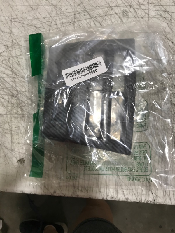 Photo 1 of OBL Rear Air Vent Cover for Tesla Model S Model X 2016-2020 Car Interior Accessories ABS Imitation Carbon Fiber Inner Decoration (Pack of 2)