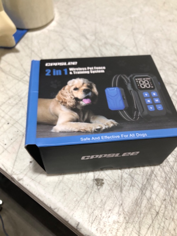 Photo 1 of CPPSLEE Wireless Dog Fence, Electric Fence for Dogs, Wireless Fence for Dogs, Portable 2 in 1 Electric Dog Fence and Training Collar System with Waterproof Dog Training Collar Collar System