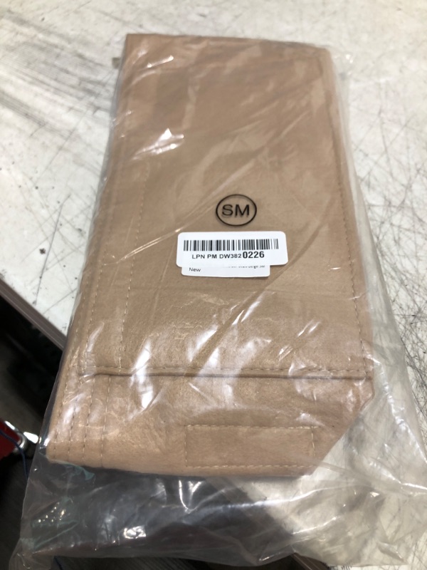 Photo 1 of LEXSION Felt Handbag Insert Organizer Bag In Bag with Two Removeable Holder 8020 Beige SM