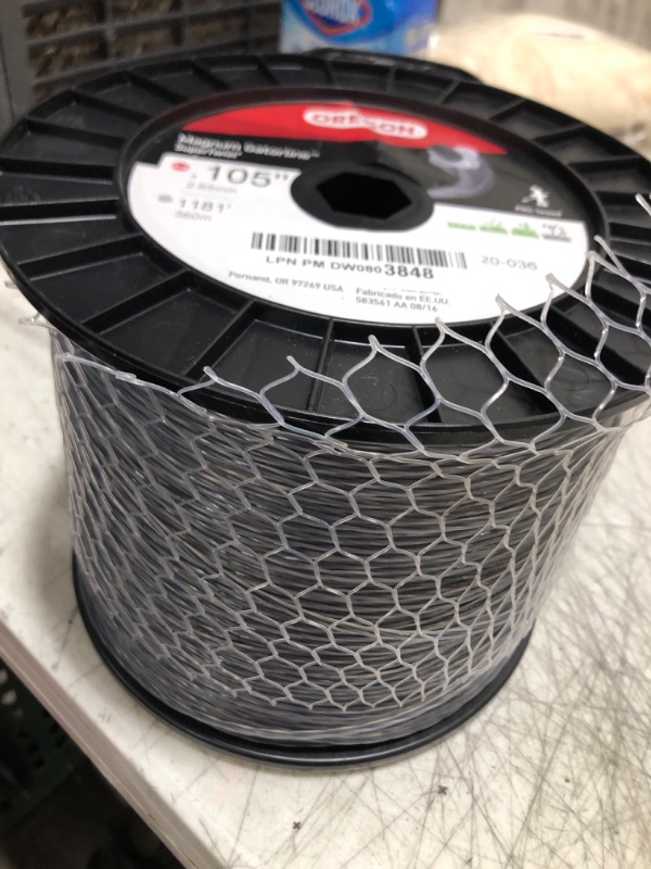 Photo 1 of Oregon 20-036 Magnum Gatorline Supertwist Trimmer Line, .105-Inch, 5 Pounds,Black