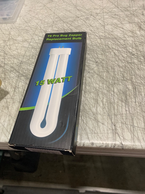 Photo 1 of GOOTOP Replacement Bulb for Zap T6 Pro, K15, T9,X3 Bug Zapper, 15W, 4-Pin Base, U-Tube Bulb Twin Tube Bulb