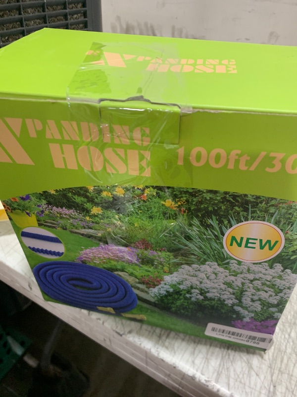 Photo 1 of 100 ft Garden Hose, 2025 New Ultra Lightweight & Flexible Water Hose with 10 Pattern Spray Nozzle, Leak-Proof Solid Brass Fittings, High-Density Outer Fabric & Durable Inner Core, No Kink, No Tangle