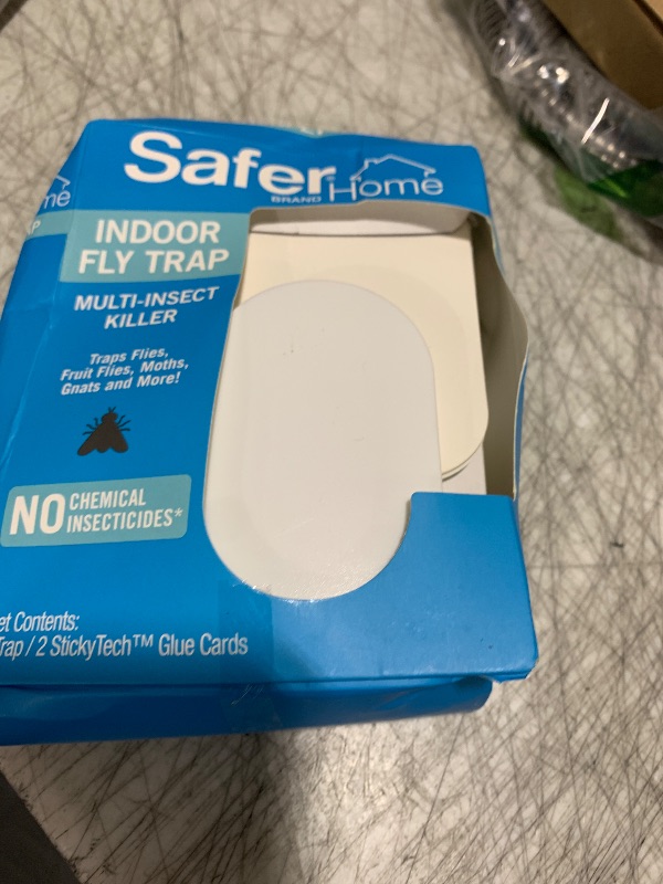 Photo 1 of Safer Home Indoor Plug-In Fly Trap - SH502 - Effective Fruit Fly Traps for Indoors, 400 Sq Ft Protection - Style: 1 Device + 2 Glue Cards