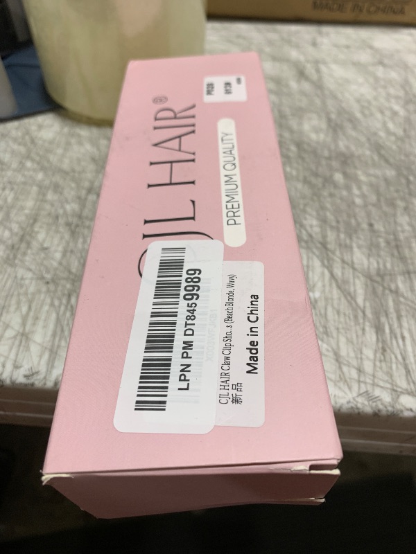Photo 1 of CJL HAIR Claw Clip Short Ponytail Hair Extensions DIY Bendable Metals Messy Bun Hair Piece for Wonen Wavy Curly Synthetic Fake Hairpieces Beach Blonde