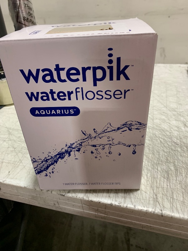 Photo 1 of Waterpik Aquarius Water Flosser Professional For Teeth, Gums, Braces, Dental Care, Electric Power With 10 Settings, 7 Tips For Multiple Users And Needs, ADA Accepted, Black WP-662, Packaging May Vary